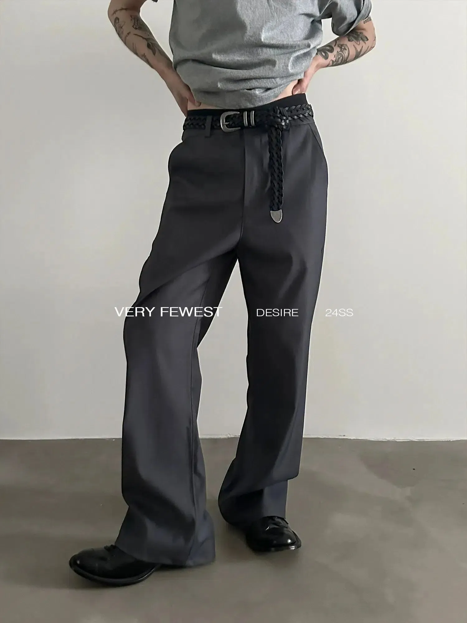 Chicmy- Flared Wide-Leg Mopping Pants