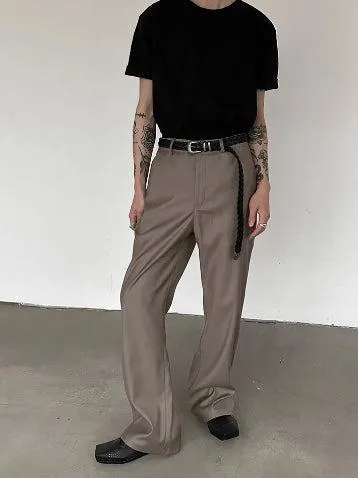 Chicmy- Flared Wide-Leg Mopping Pants
