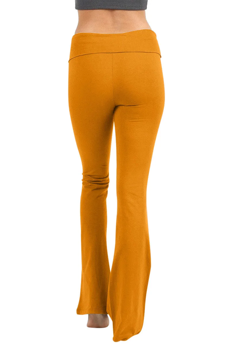 Cotton Flared Yoga Pants
