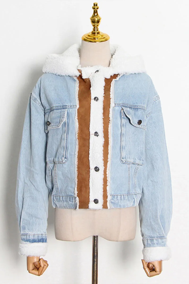 DJ0320 Sherpa Denim Jacket