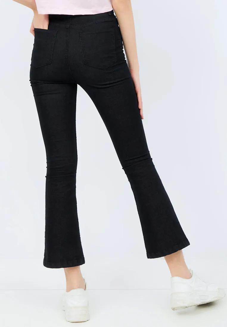 Flared Denim Pants