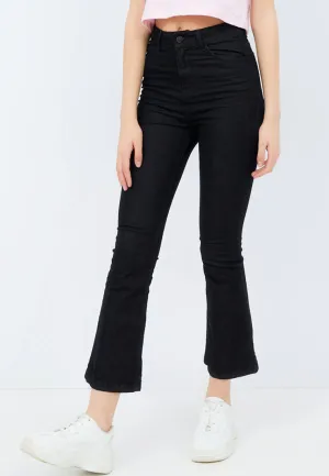 Flared Denim Pants
