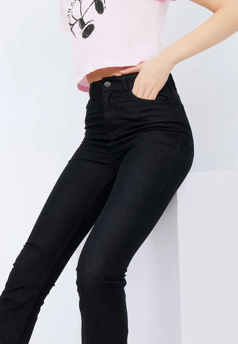 Flared Denim Pants
