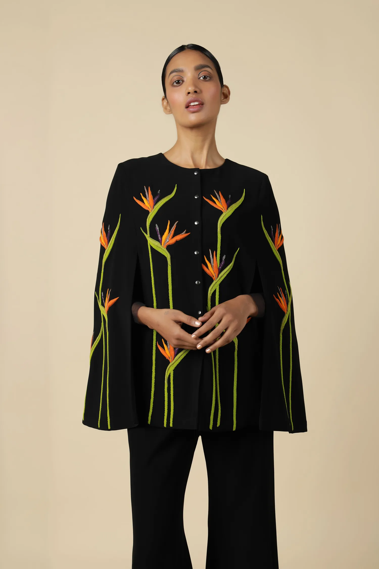 Flared Pants Of (Bird Of Paradise Cape)