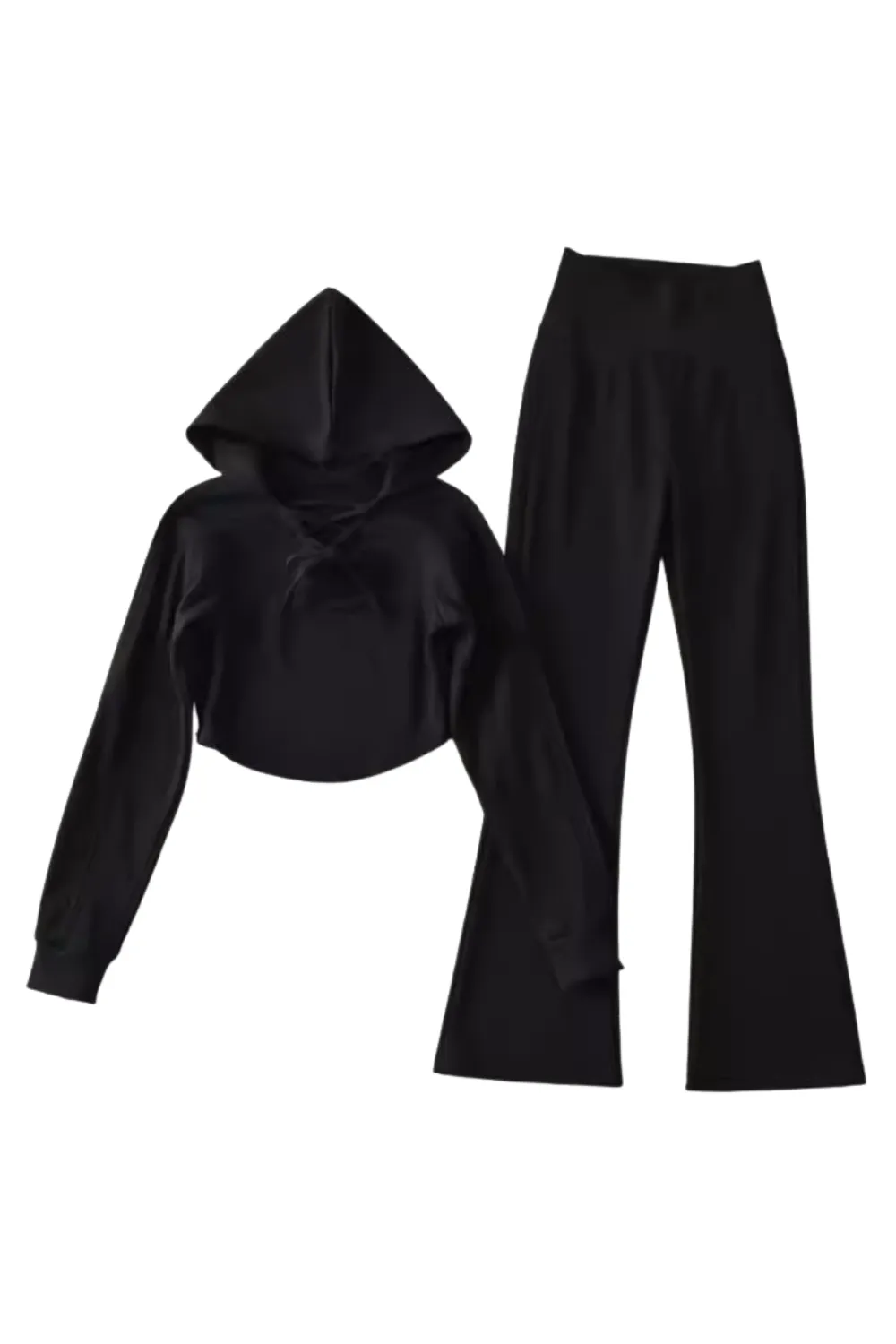'Hilary' Hooded Sweater & Flared Pants