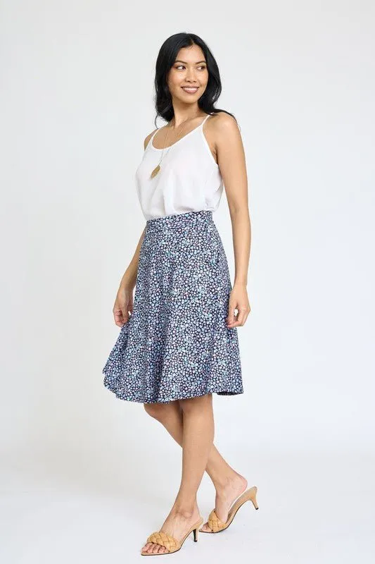 Secrete Garden Floral Midi Skirt