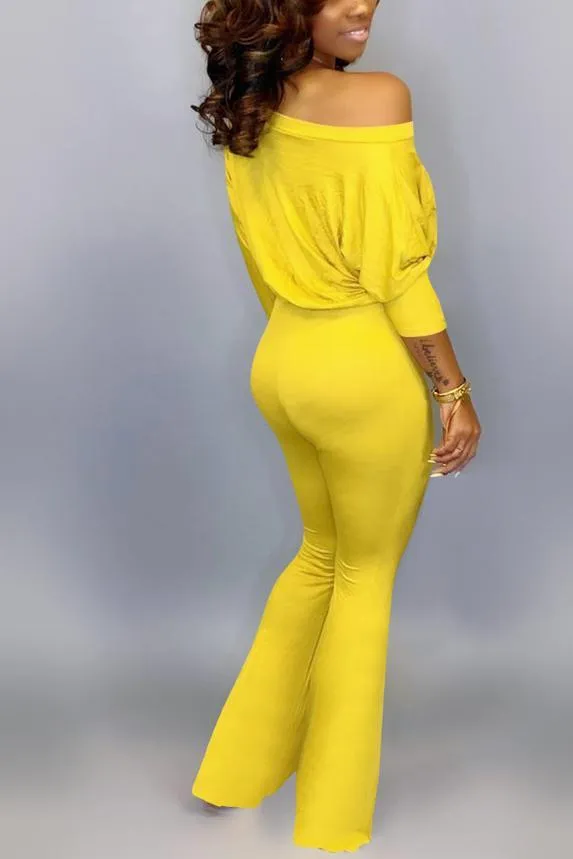 Sexy Flared Pants Jumpsuit