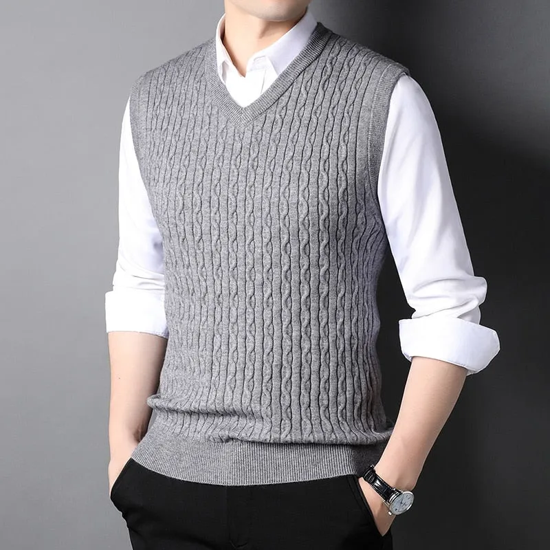 Sweater Pullover Knit Vest