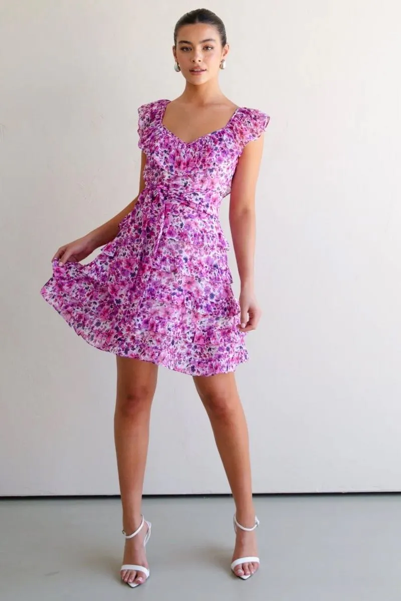 Talulah Petula Mini Dress - Pink Print