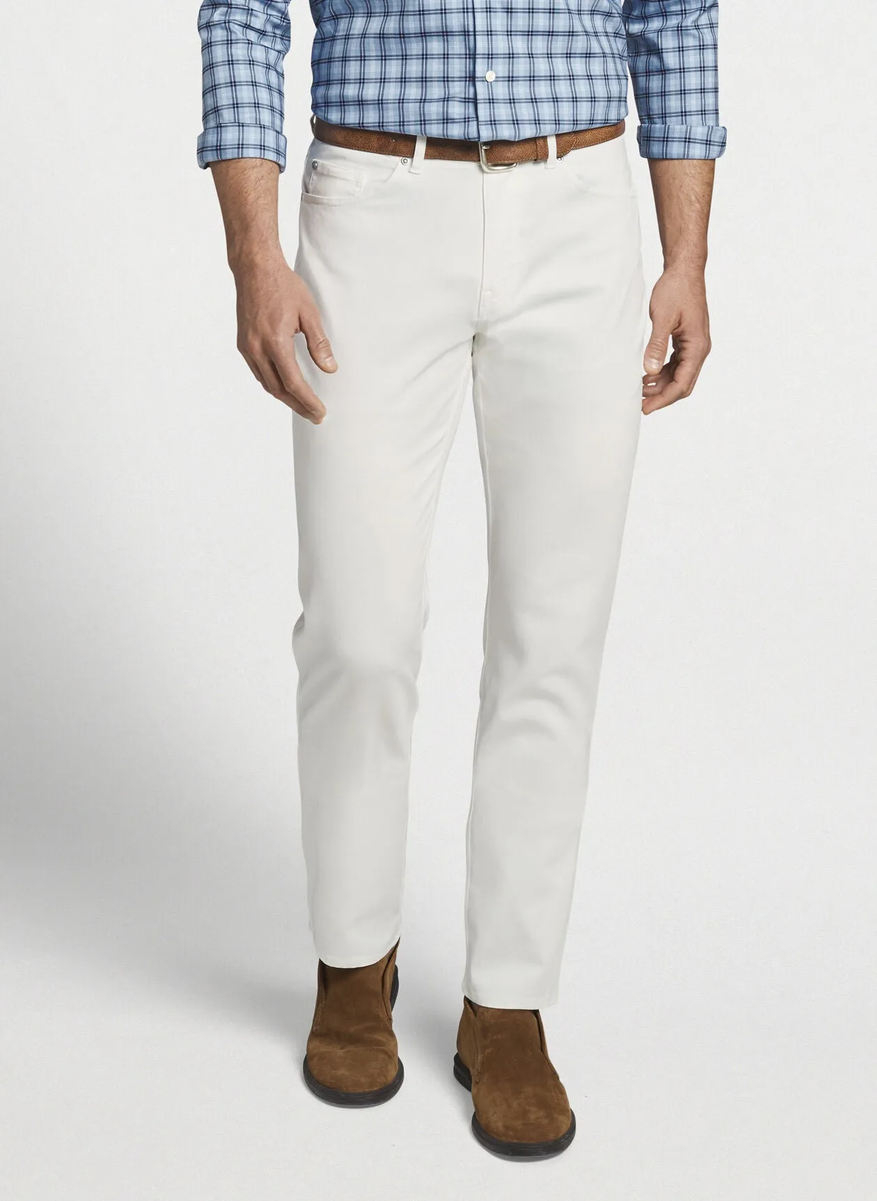 Ultimate Sateen Five Pocket Pant- Ivory