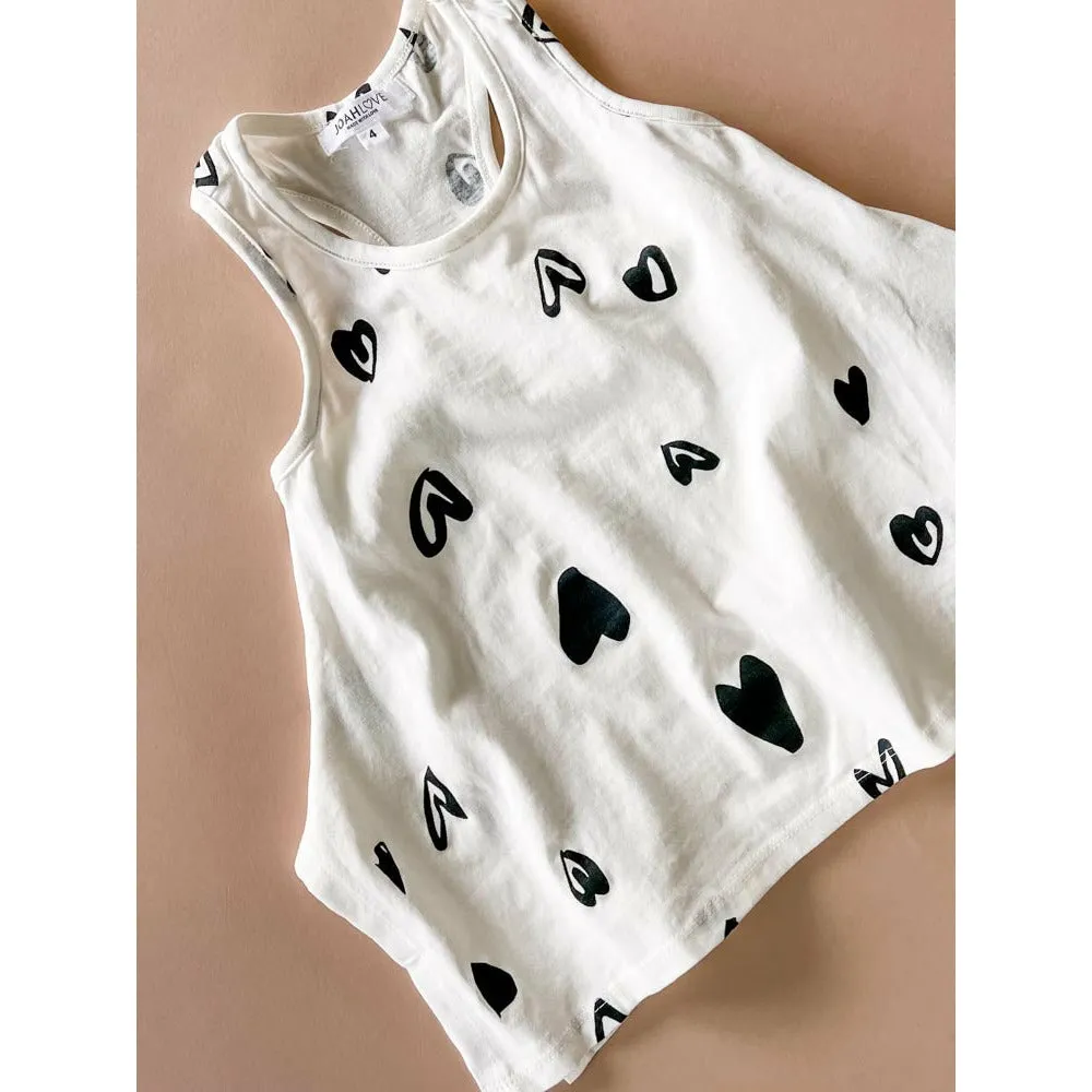 Zoya-Heart top | White